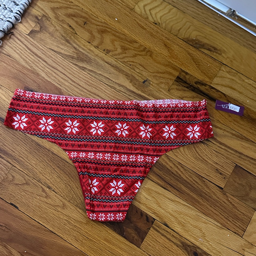 Festive Red Snowflake Pantie
